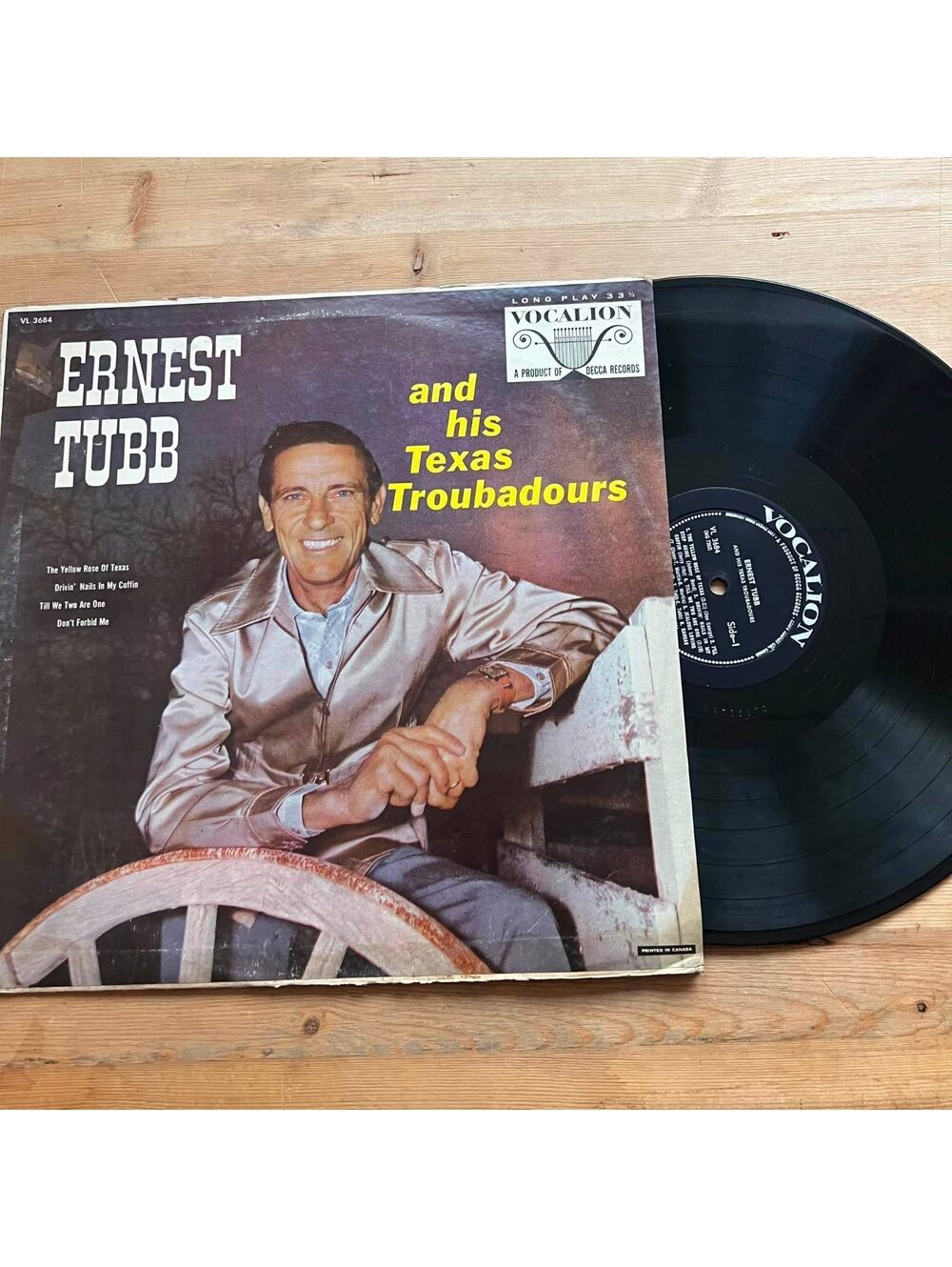 Ernest Tubb and his Texas Troubadours - Ernest Tubb 33rpm VG+ VR15